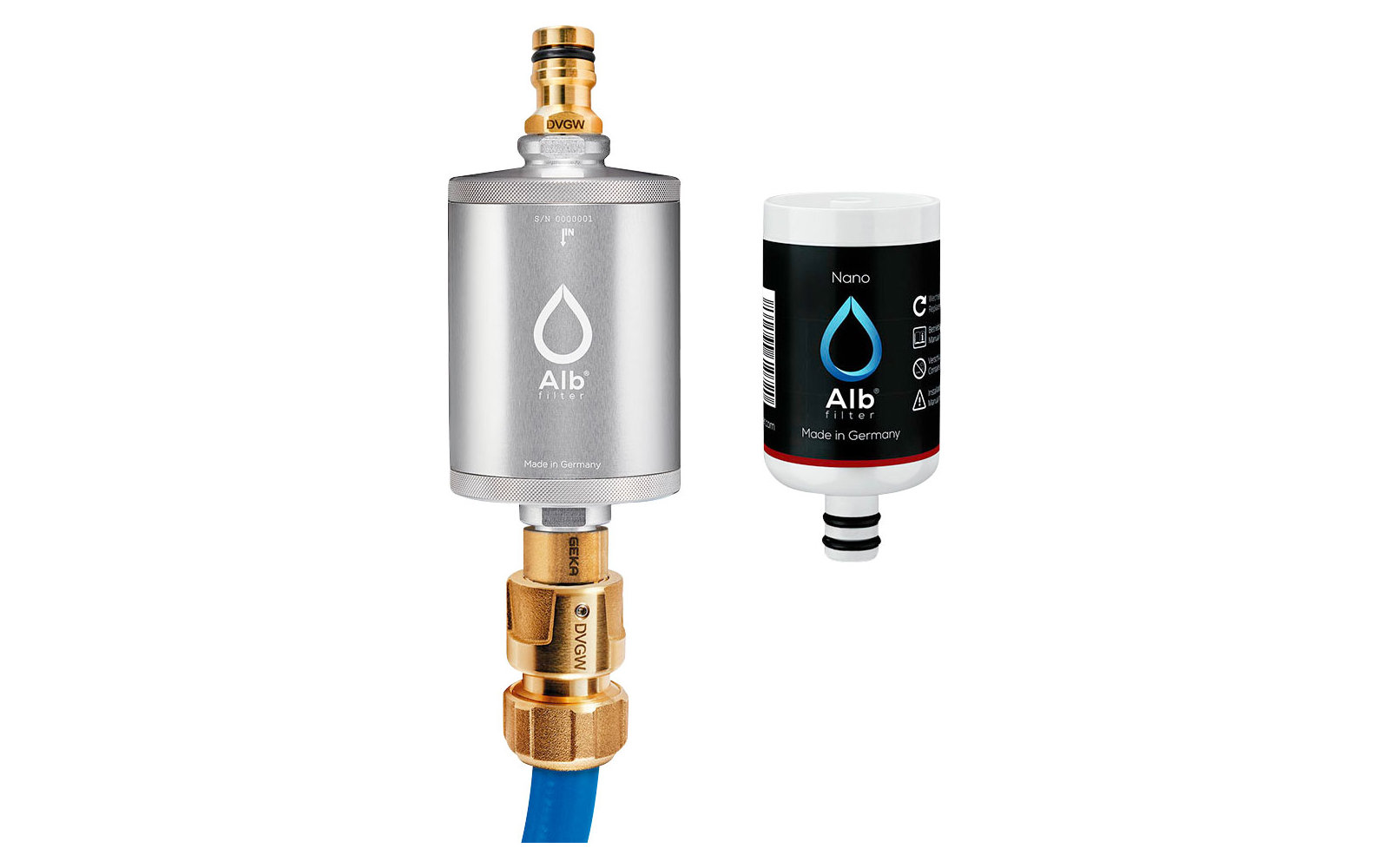Alb Filter MOBIL Nano Trinkwasserfilter - Mit GEKA Anschluss - Blau