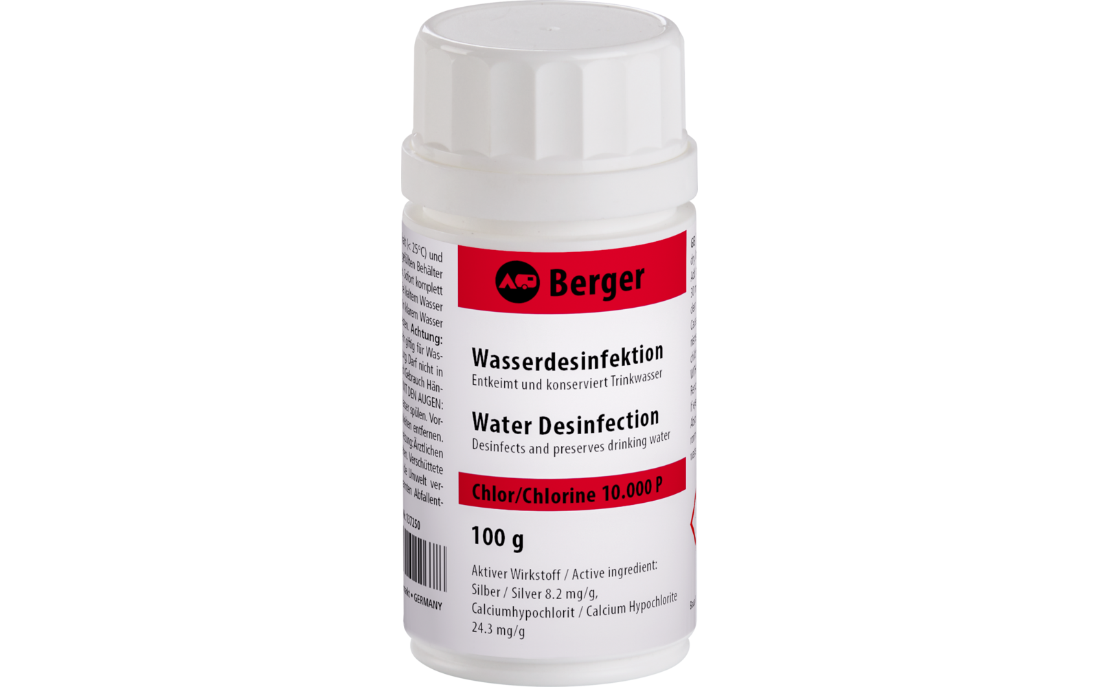 Berger Wasserdesinfektion mit Chlor 100 ml