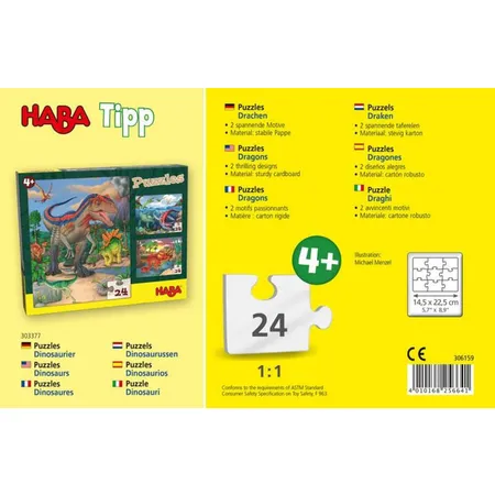 HABA 306159 Puzzles Drachen