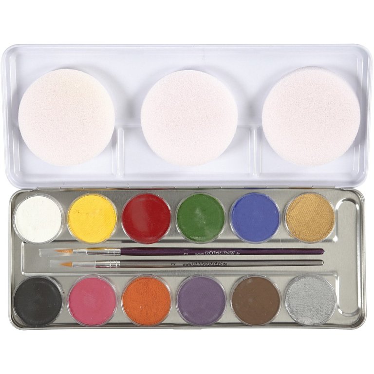 Eulenspiegel Schminkpalette Metall