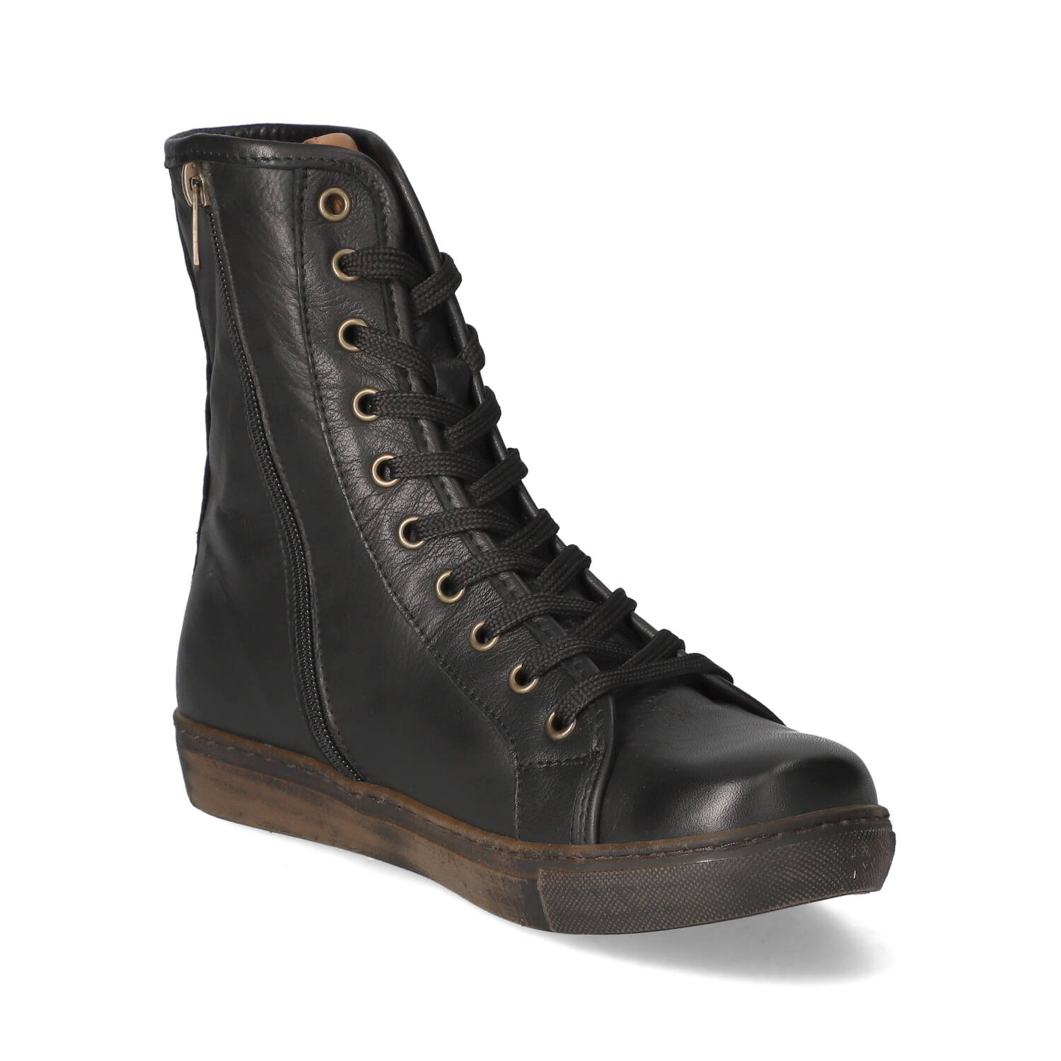 Andrea Conti Schnürstiefeletten - schwarz/ brandy