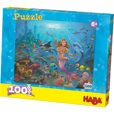 HABA 302004 Puzzle Meerjungfrau, 100 Teile