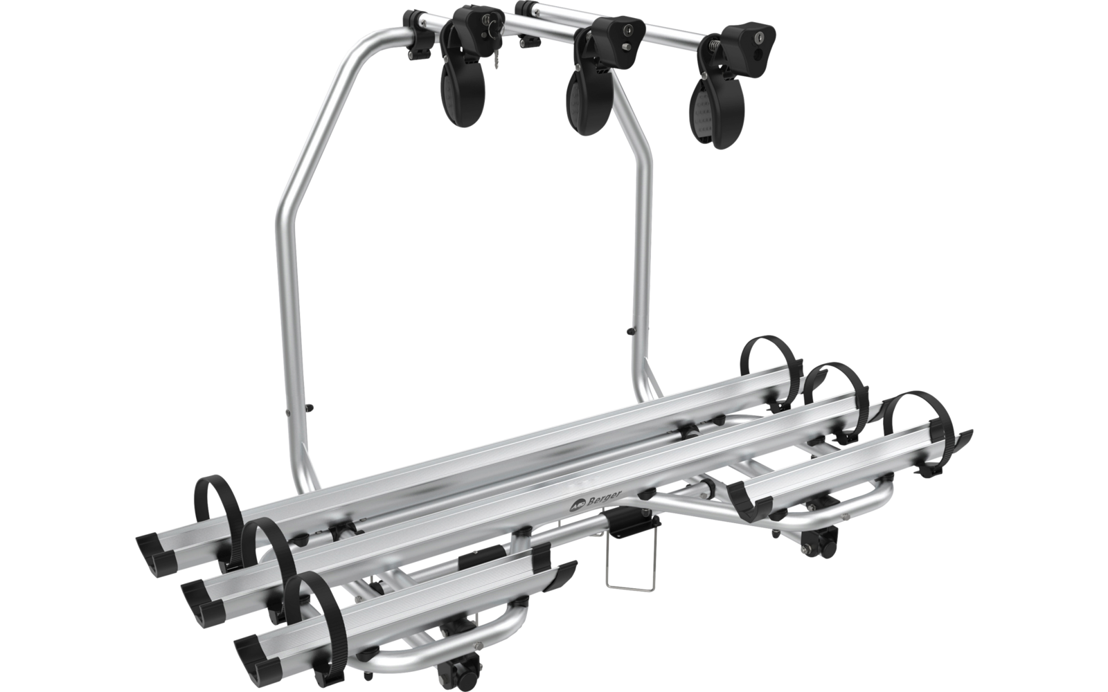 Berger Premium 2 XL Deichsel-Fahrradträger silber