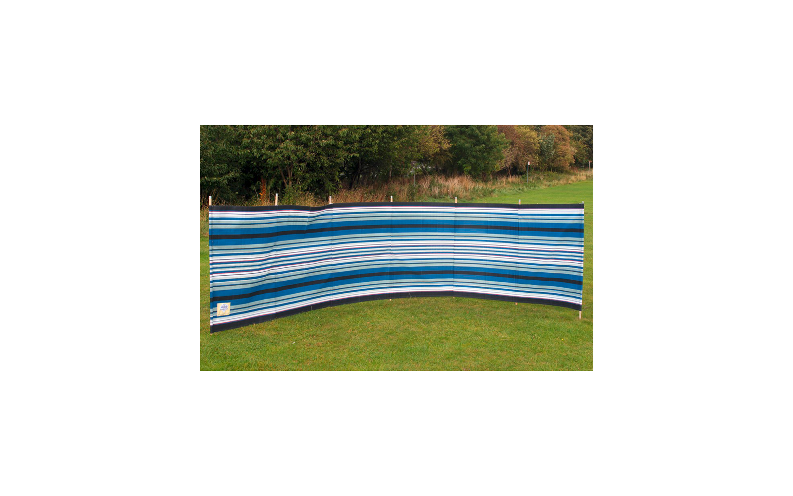 Blue Diamond gestreifter Windschutz 5,4 x 1,22 Meter grün