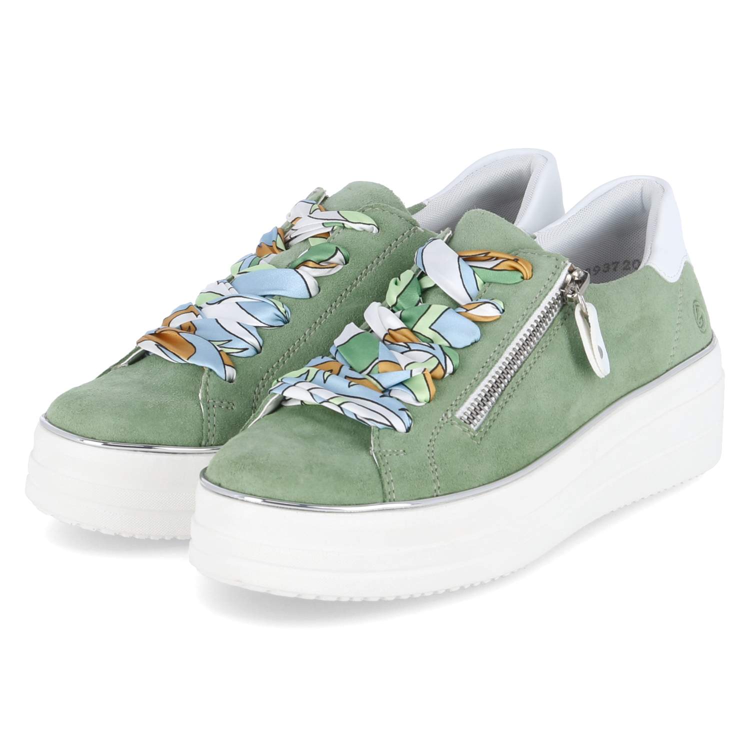 Remonte Low Sneaker - grün kombi