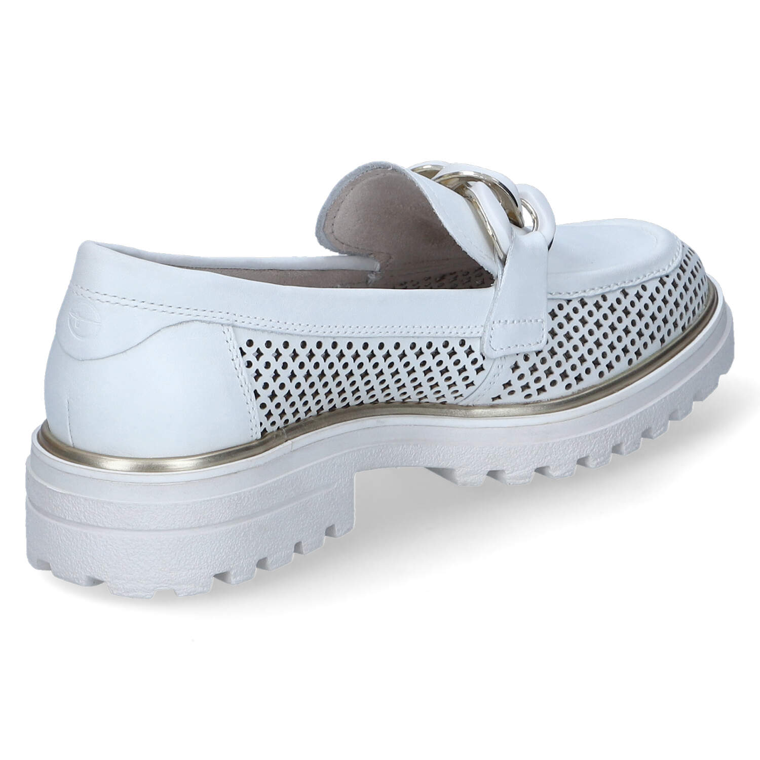 Tamaris Slipper - white leather structure