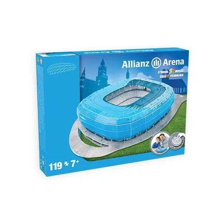 Nanostad 3D Stadion-Puzzle Allianz Arena 1860 München, 119 Teile