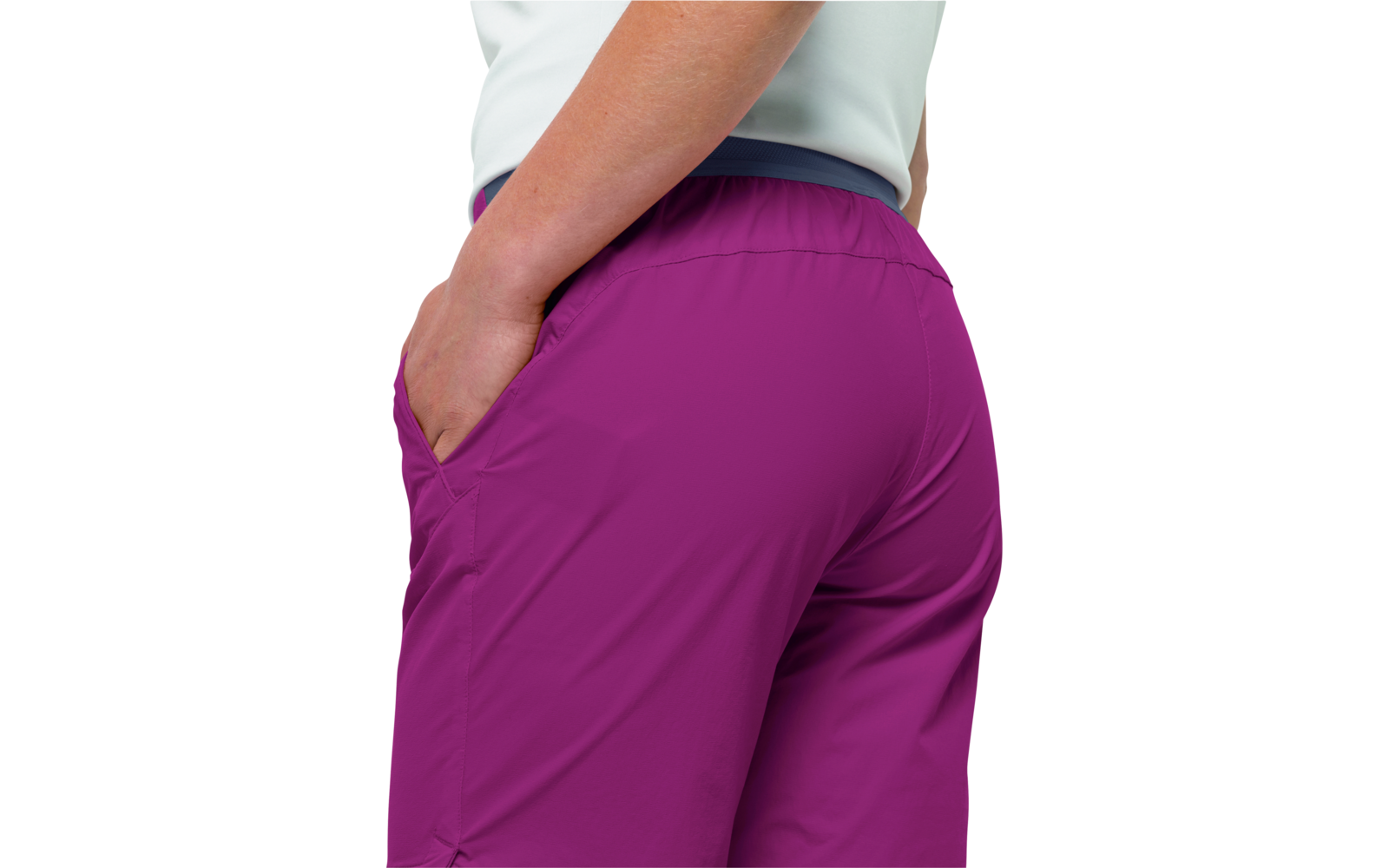 Jack Wolfskin Hilltop Trail Shorts Damen Wanderhose graphite
