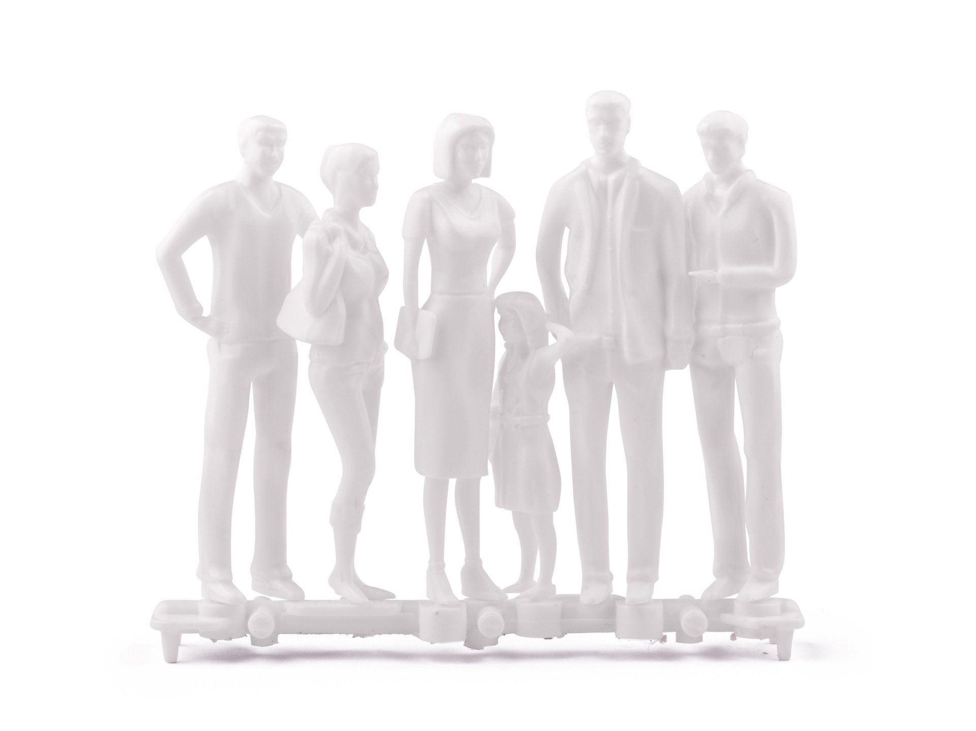 Hermoli Detail-Figuren, unbemalt, weiß, 1:25