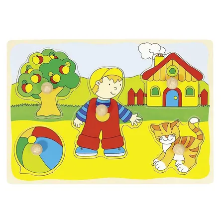 goki Puzzle Kind mit Spielzeug