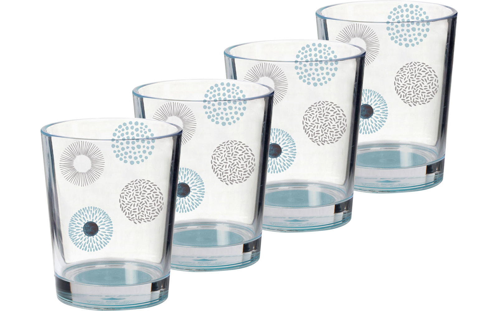 Brunner Acryl Trinkglas Deep Sea 300 ml 4er Set