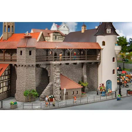 Faller 191790 - Altstadtmauer mit Anbau