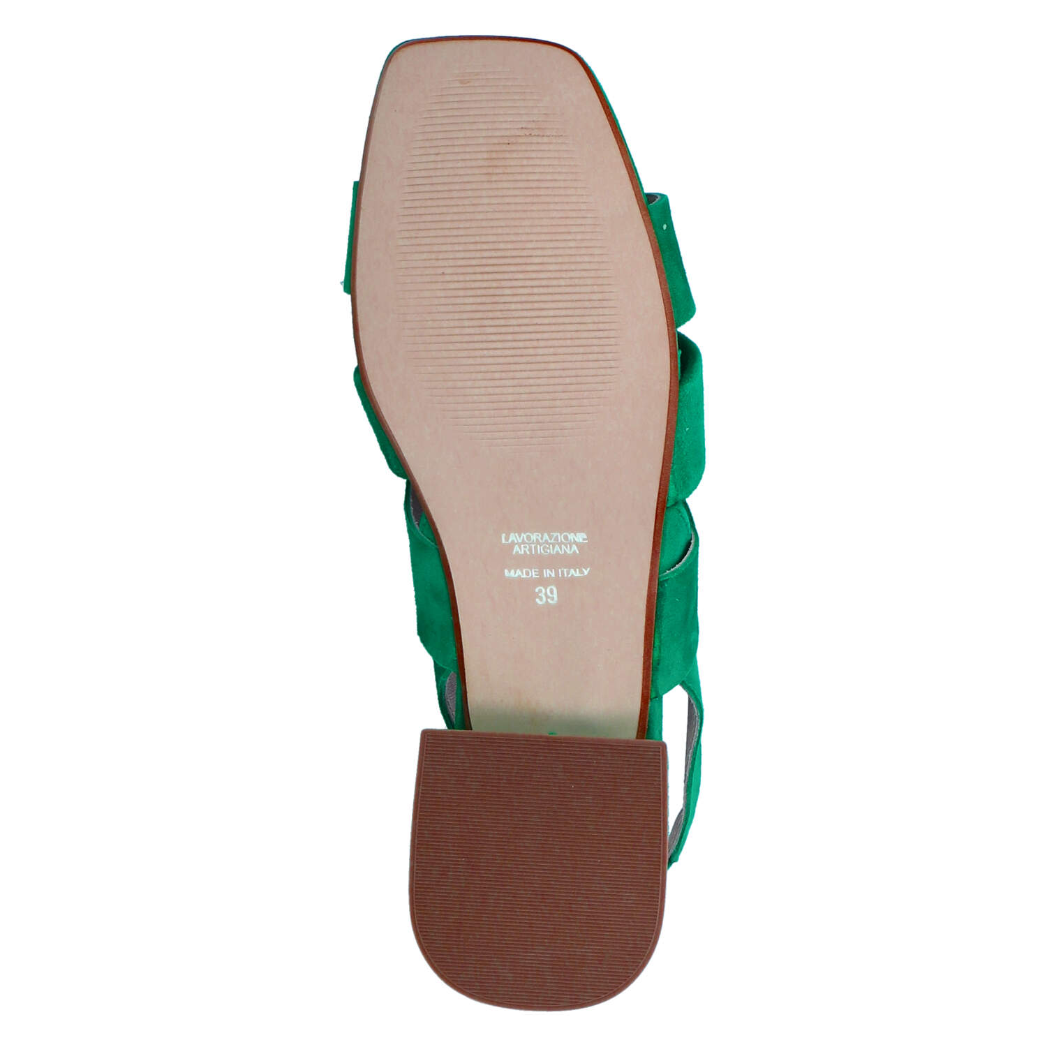 Kaerlek Riemchensandaletten - verde, decksohle crema