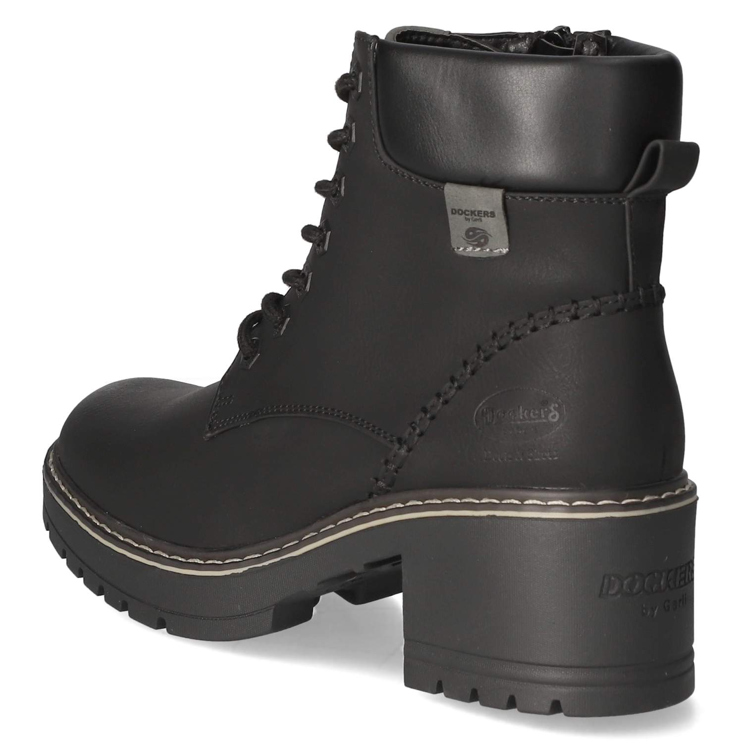 Dockers Schnürstiefeletten - schwarz