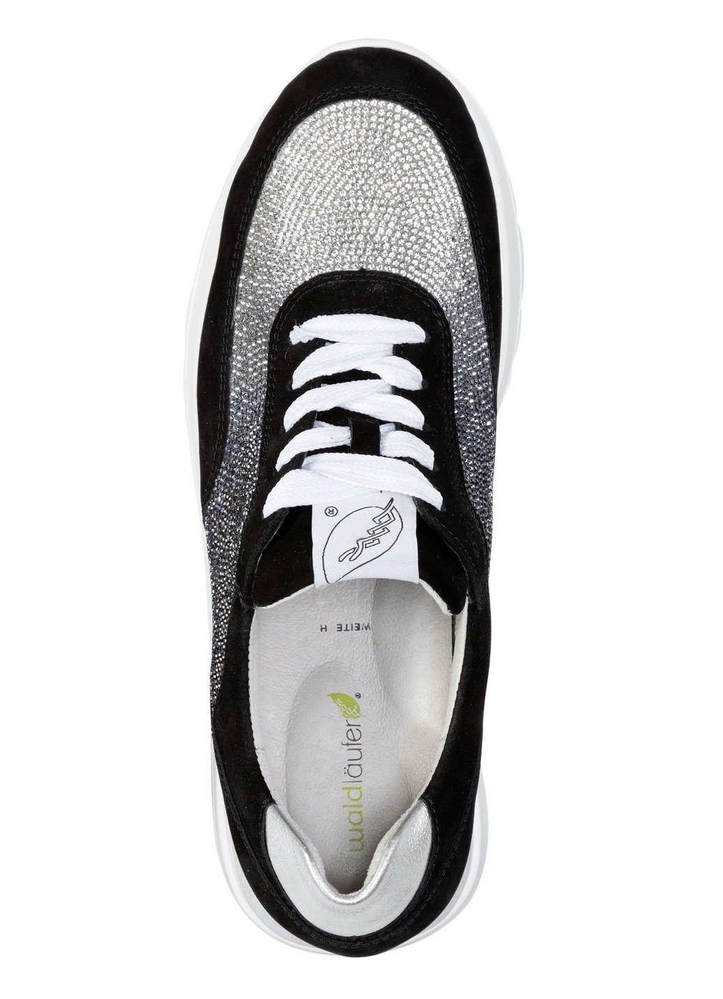 Waldläufer Sneaker mit farbverlaufenden, funkelnden Glitzersteinchen