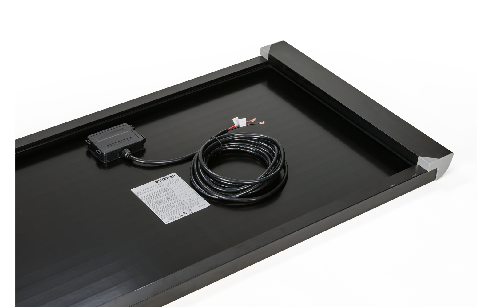 Berger Deluxe Solarpanel für Kastenwägen 18,7 V / 100 W