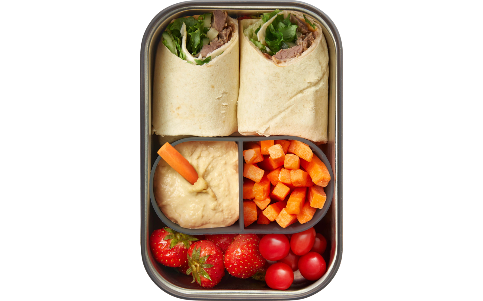 Black and Blum Sandwichbox Edelstahl groß 1250 ml ozean