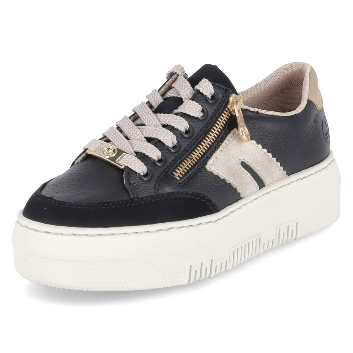 Rieker Plateausneaker - schwarz