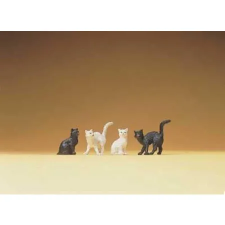 Preiser 47063 1:25 Katzen