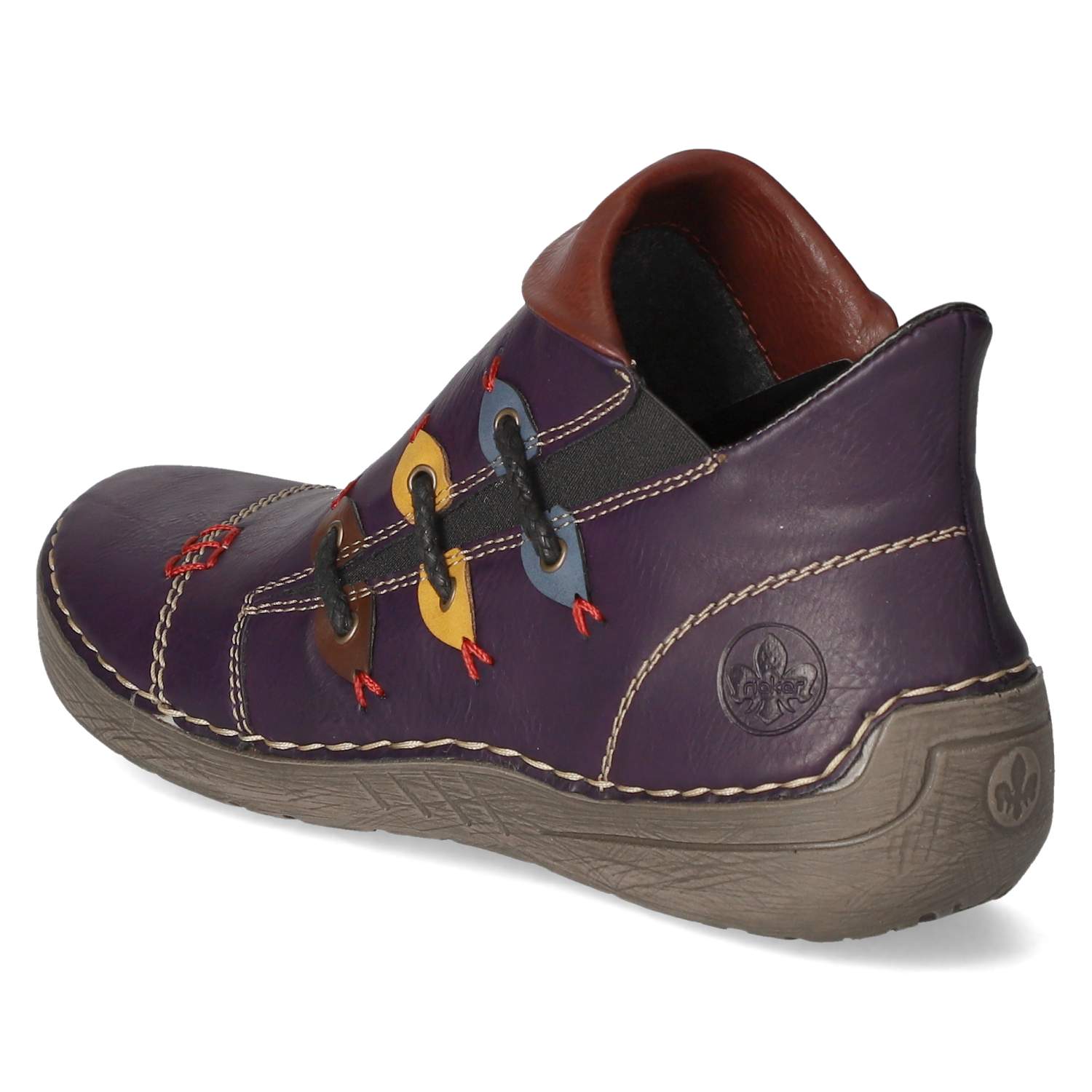 Rieker Stiefeletten - aubergine