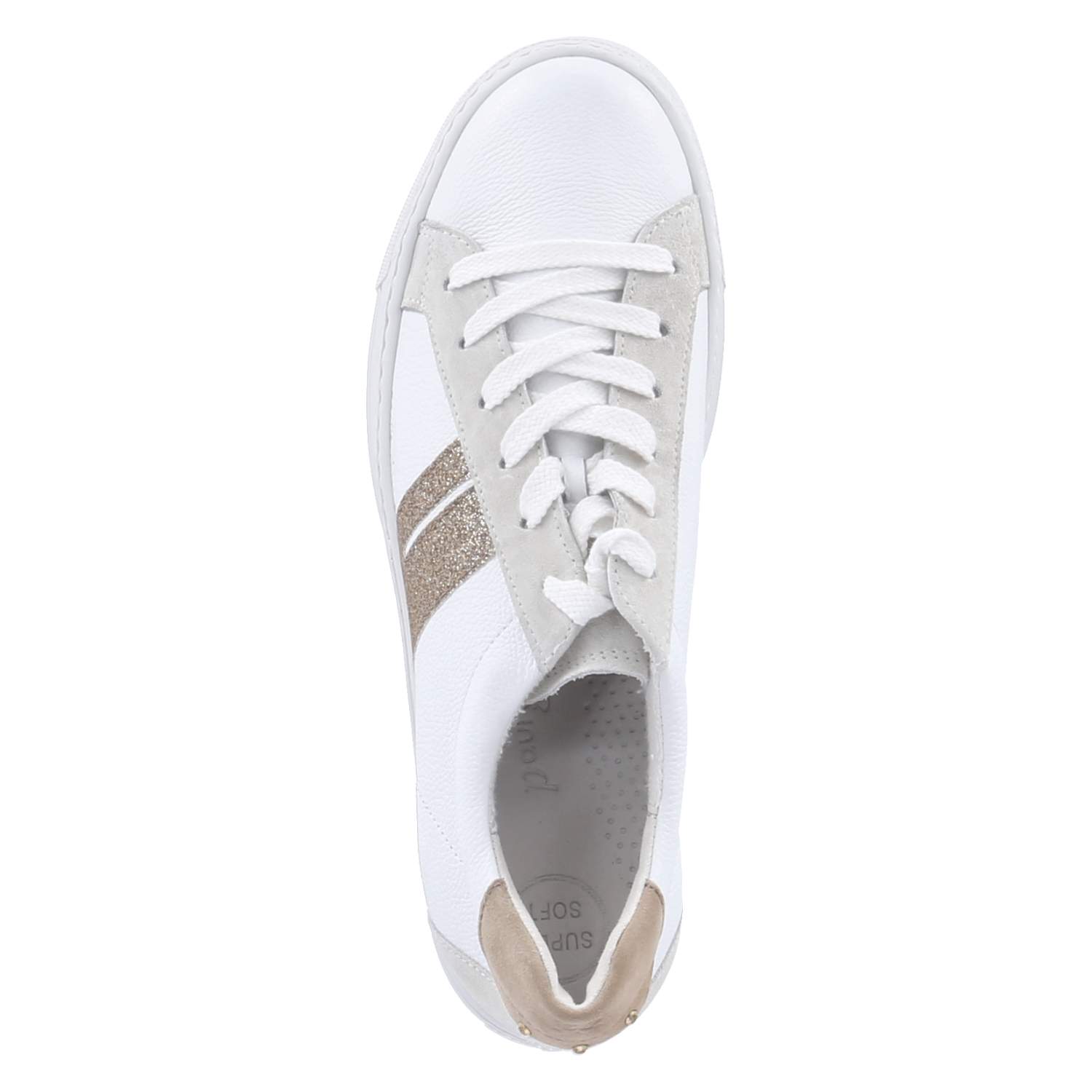 Paul Green Low Sneaker - white/sand