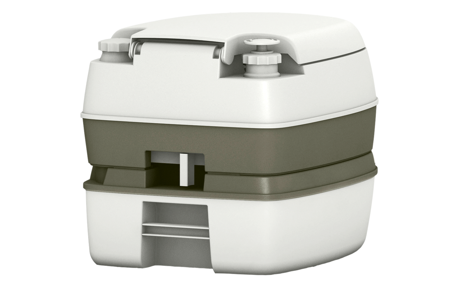 Berger Mobil WC Deluxe Starter Set mit Deluxe Campingtoilette, Toilettenpapier und Sanitärflüssigkeiten