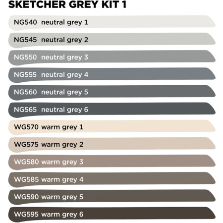 Molotow Sketcher Grey Kit 1 by MolotowTwinmarker