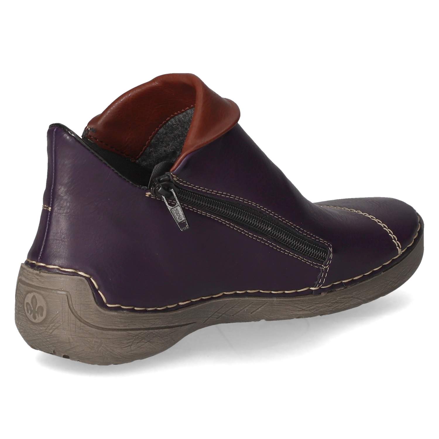 Rieker Stiefeletten - aubergine
