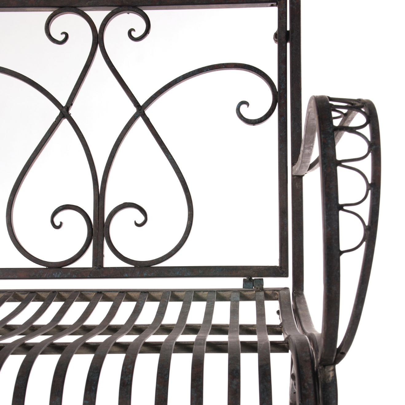 Metallbank 'René', antik-braun, L 109 cm, B 57  cm, H 94 cm günstig bestellen