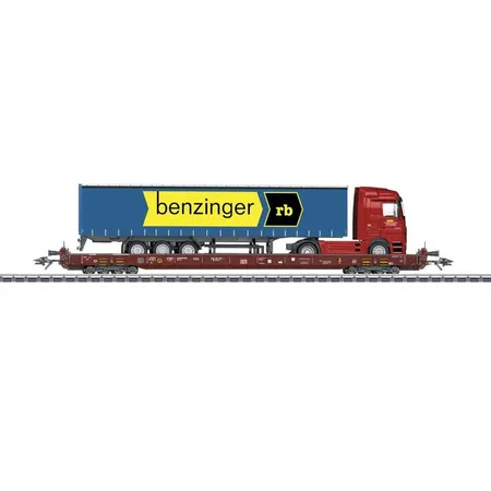Märklin Niederflurendwagen Saadkms 690 Rollende Landstraße