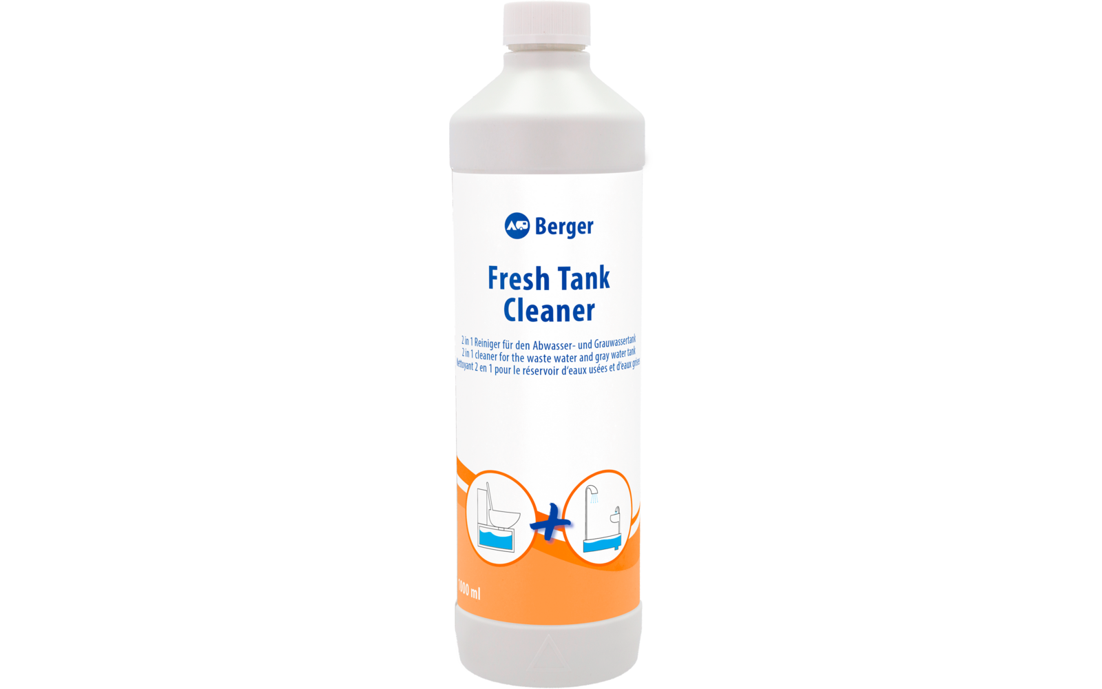 Berger Fresh Tank Cleaner 1 Liter - 2 in 1 Reiniger für den Fäkalien- und Grauwassertank