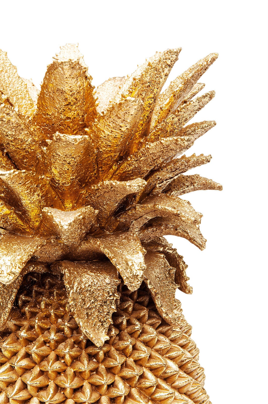 KARE DESIGN Vase PINEAPPLE 25 x 25 x 50 cm Metall goldfarbig