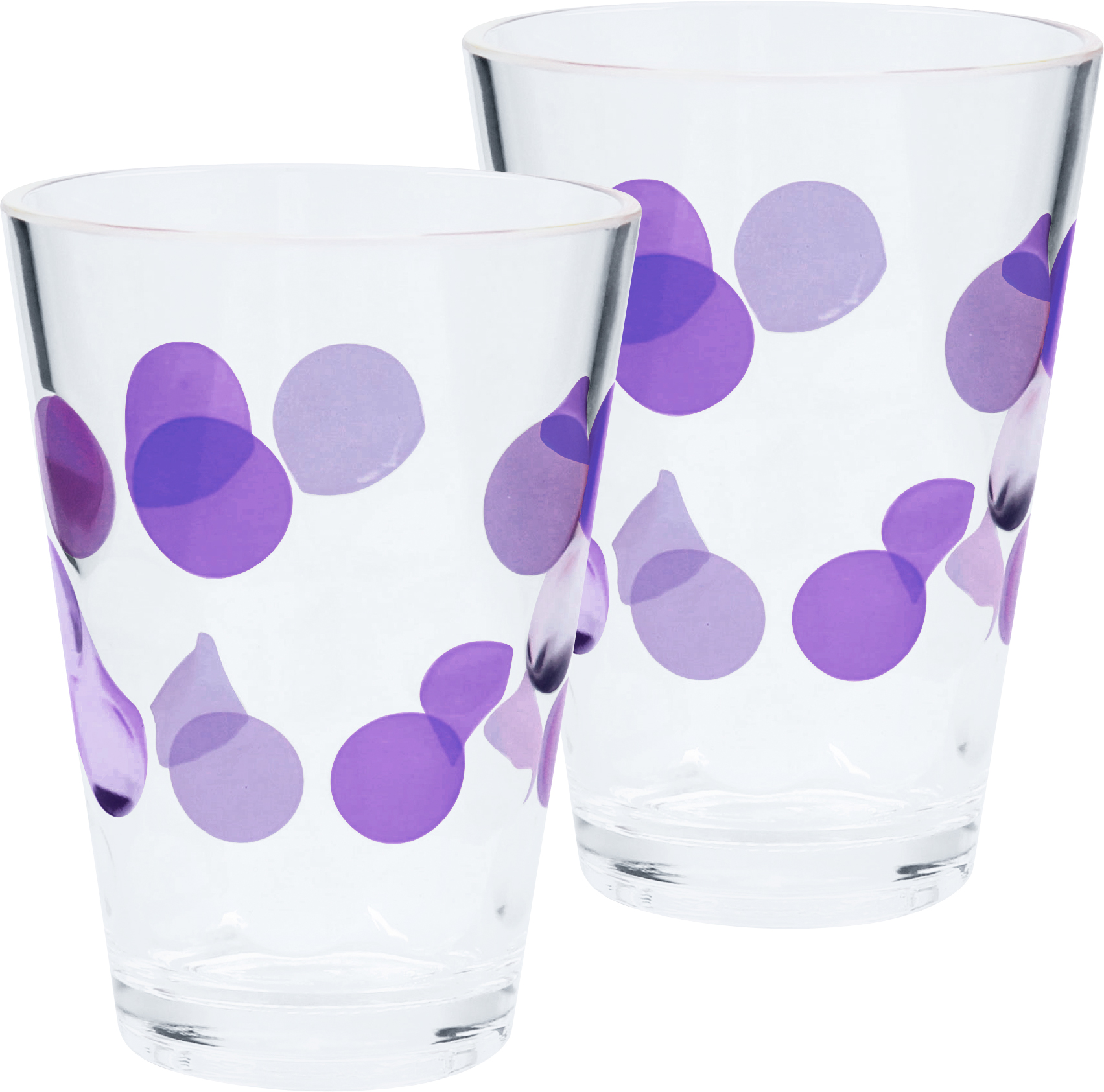 Berger Bubble Trinkgläser 350 ml 2er Set brombeer