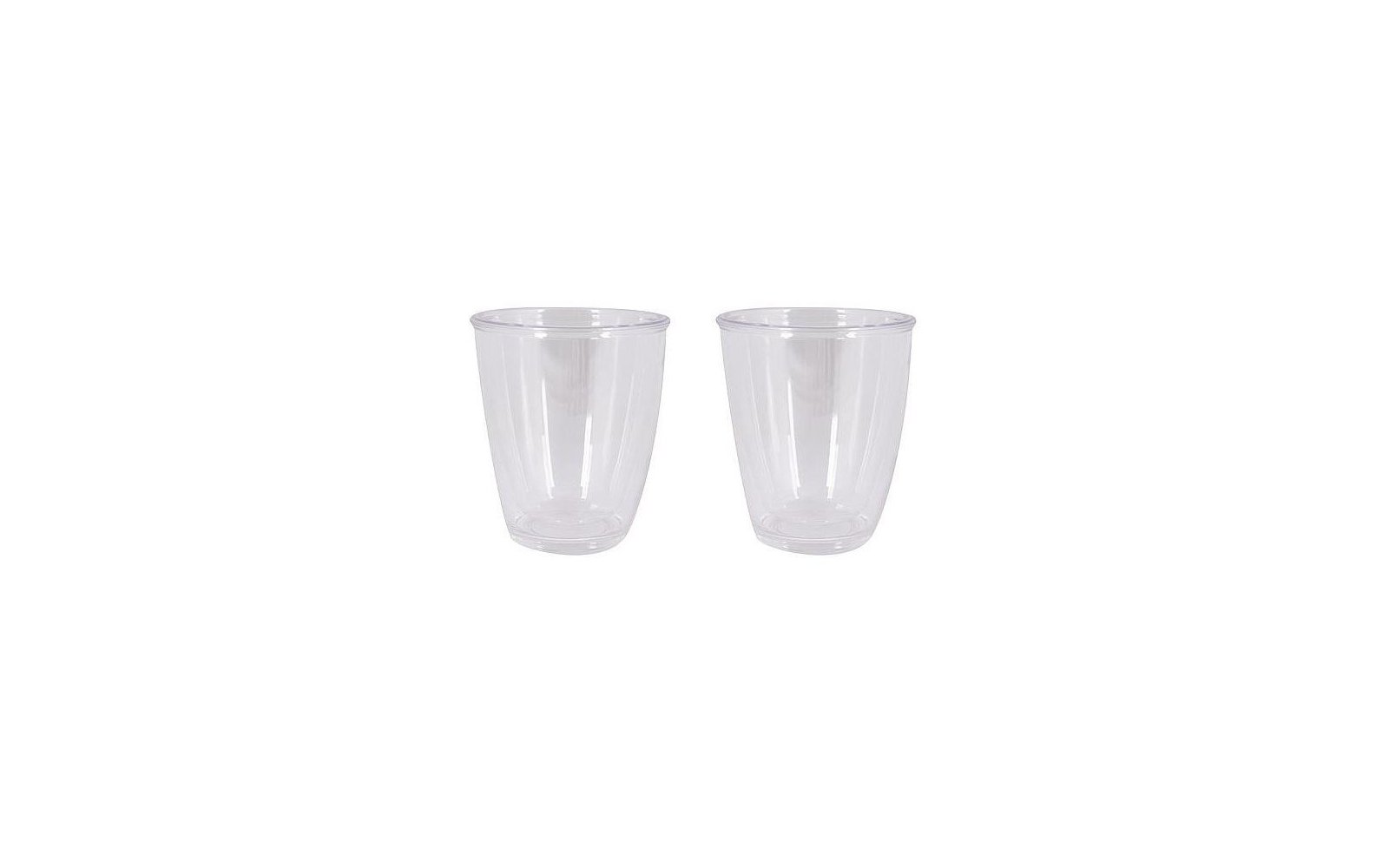 Bo-Camp Thermoglas doppelwandig 2 Stück 340 ml transparent