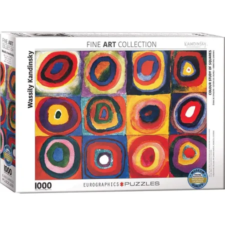 Eurographics Farbstudie Quadrate von Wassily Kandinsky, 1000 Teile