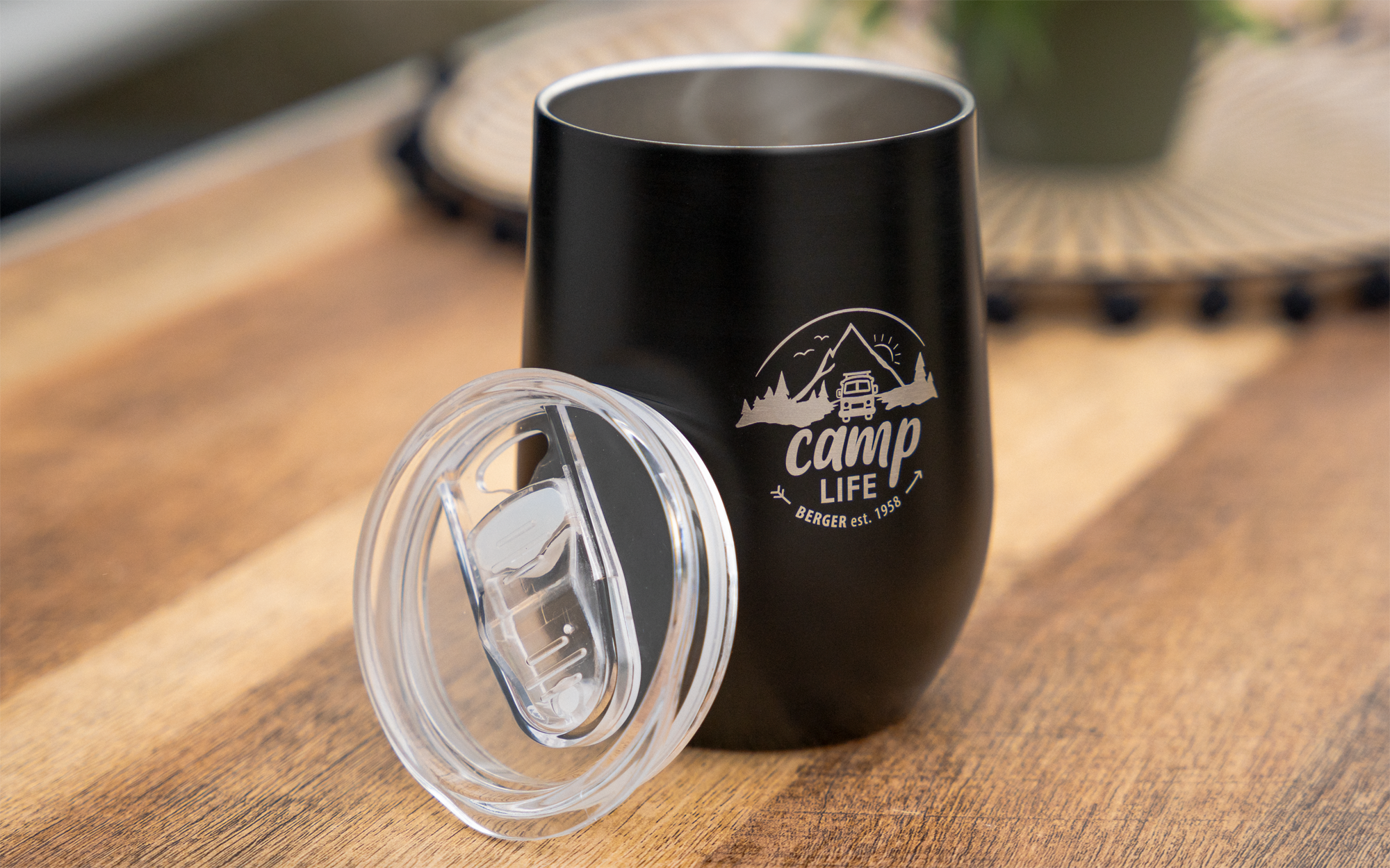 Camplife Thermo-Trinkbecher 360 ml schwarz