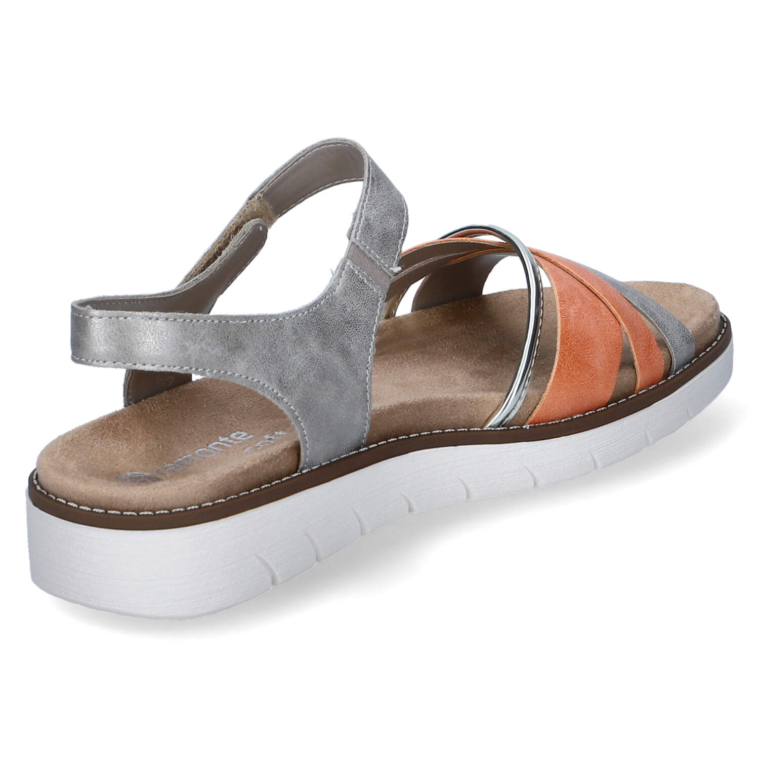 Remonte Sandalen - orange/gold/perle