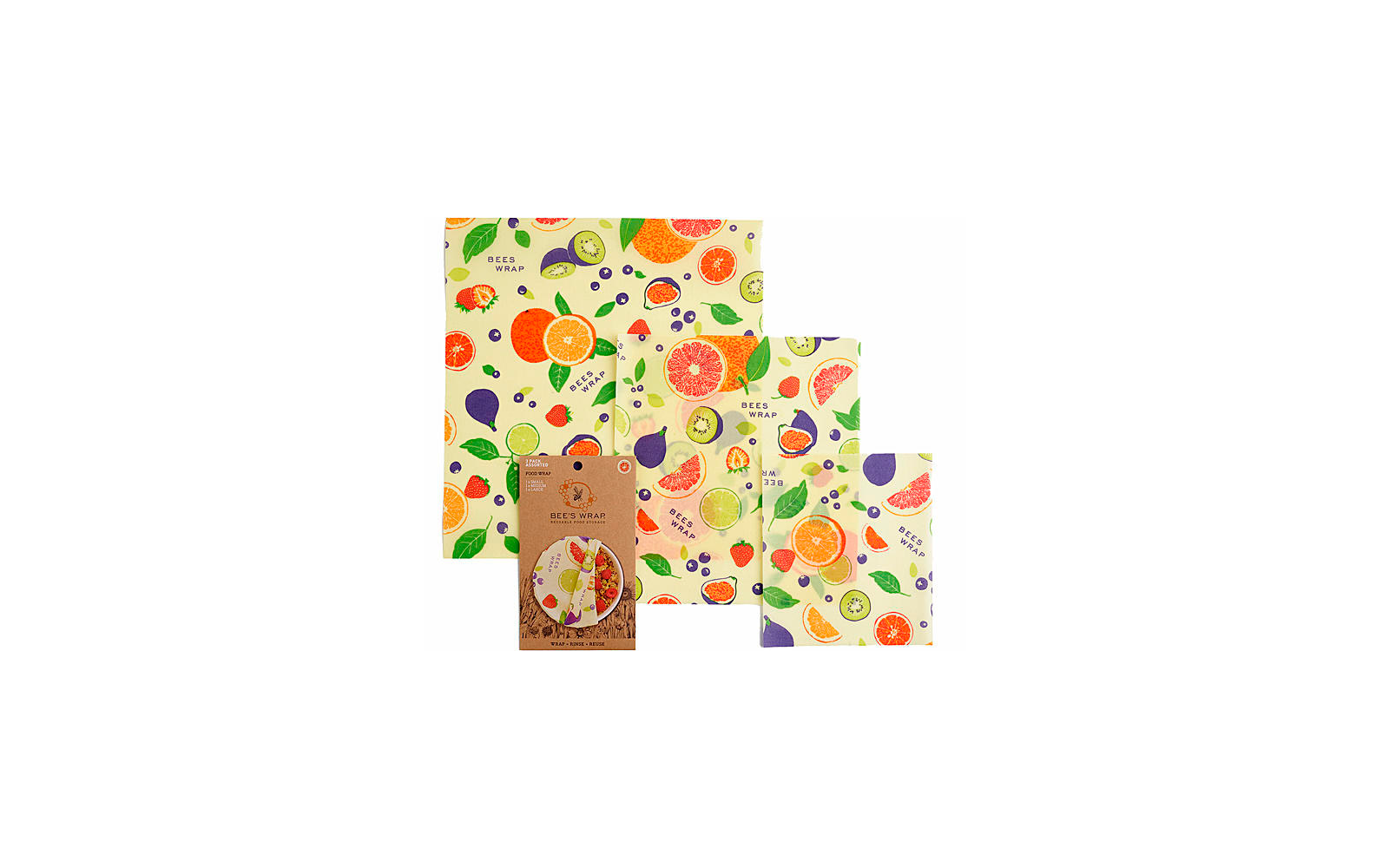 Bees Wrap Bienenwachstuch 3er-Pack gemischt Original