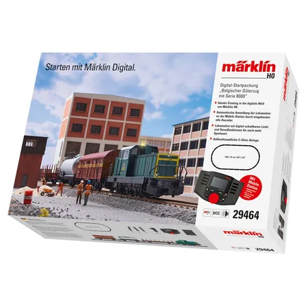 Märklin 29464 - H0 Digital-Startpackung Belgischer Güterzug mit Serie 8000