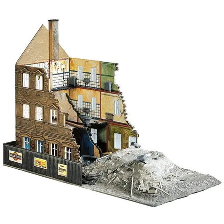 FALLER - Abbruchhaus mit Bagger