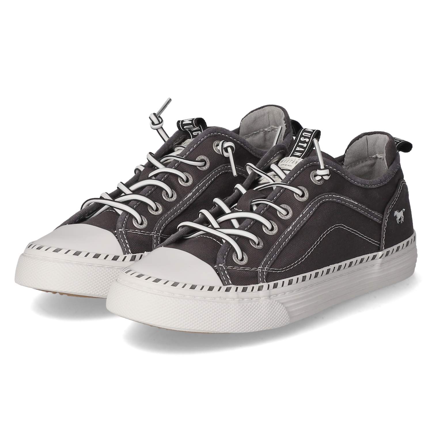 Mustang Low Sneaker - schwarz