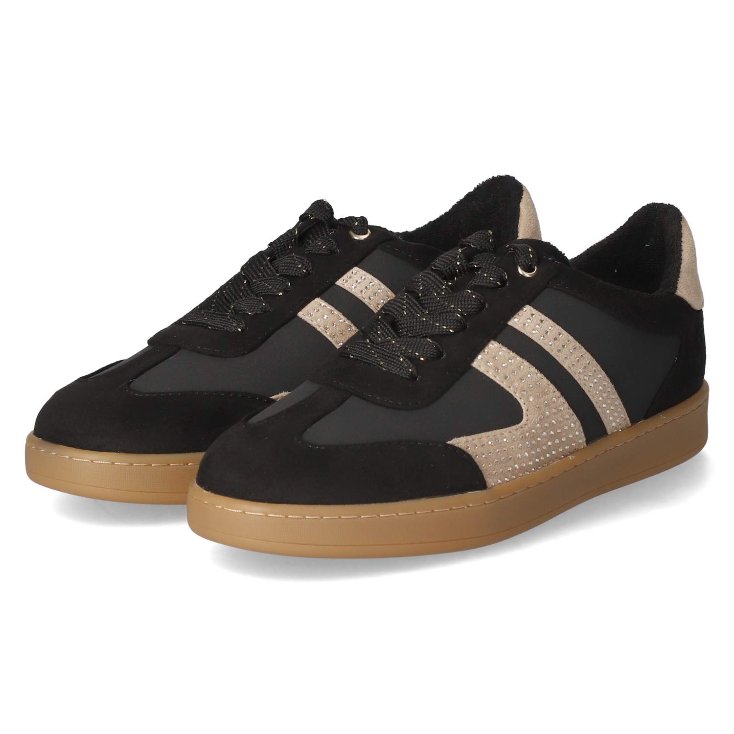 La Strada Low Sneaker - black/beige