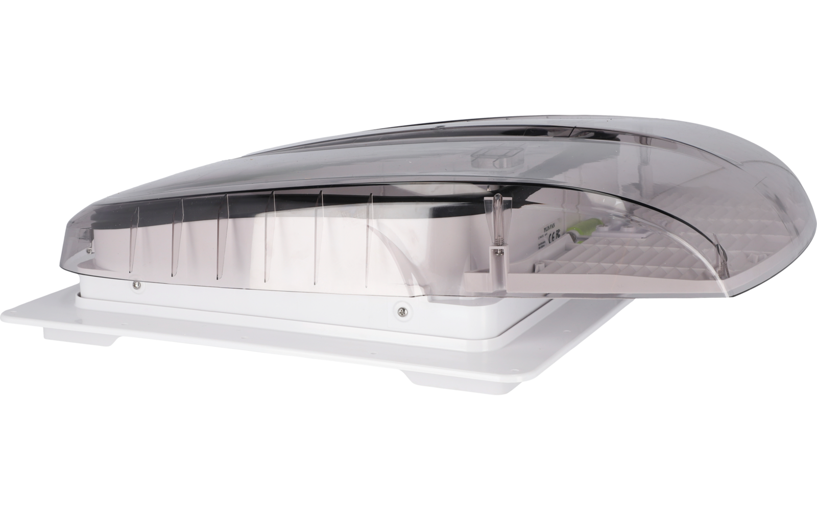 Berger Dachhaube Plus Fan mit Ventilationssystem 12 V 40 x 40 cm rauch