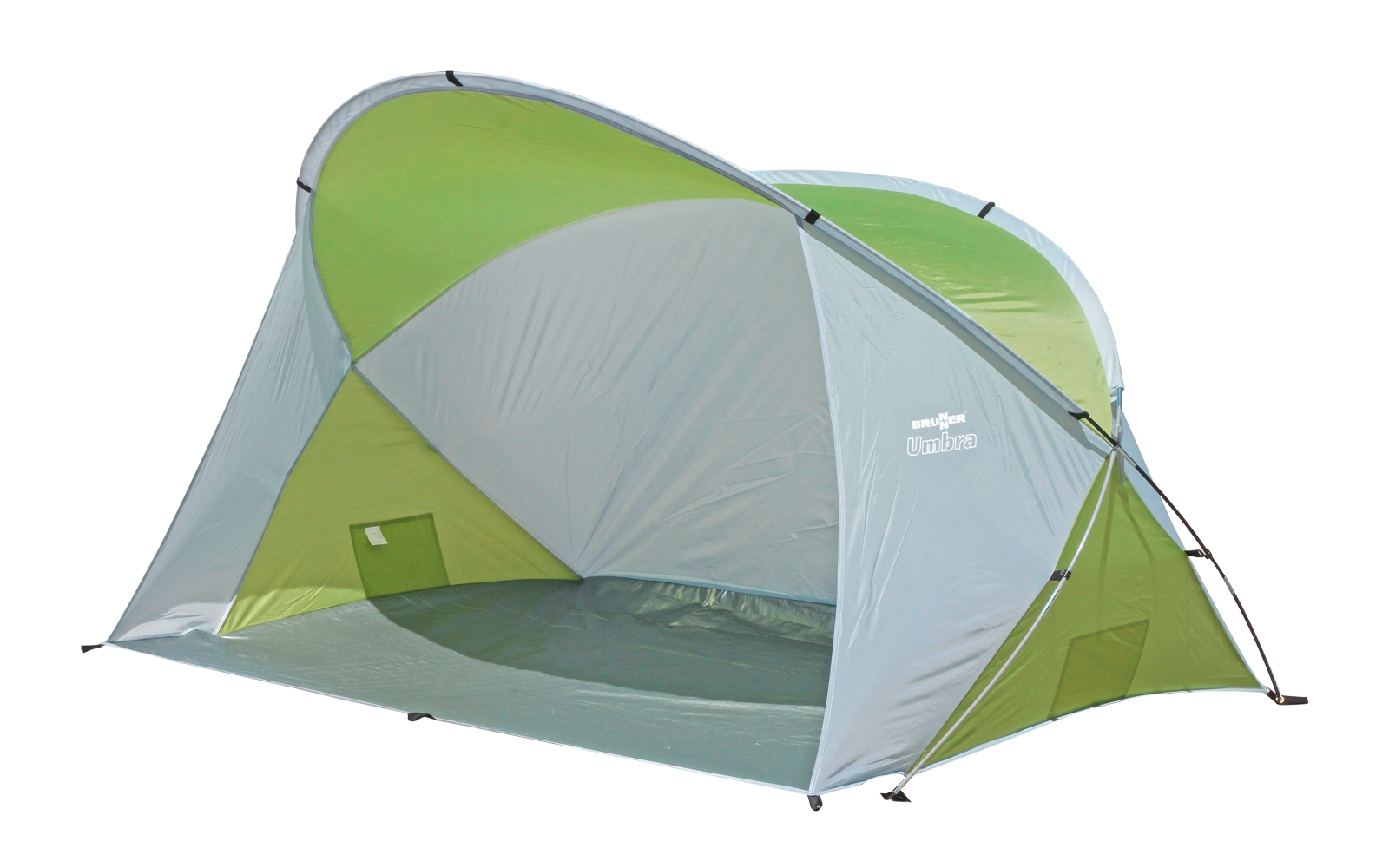 Brunner Umbra Strandmuschel  200 x 150 x 130 cm grau/grün