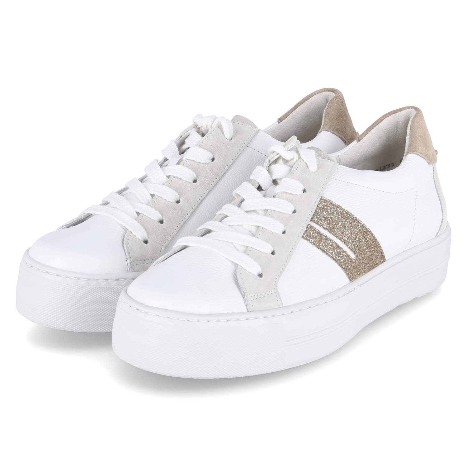 Paul Green Low Sneaker - white/sand