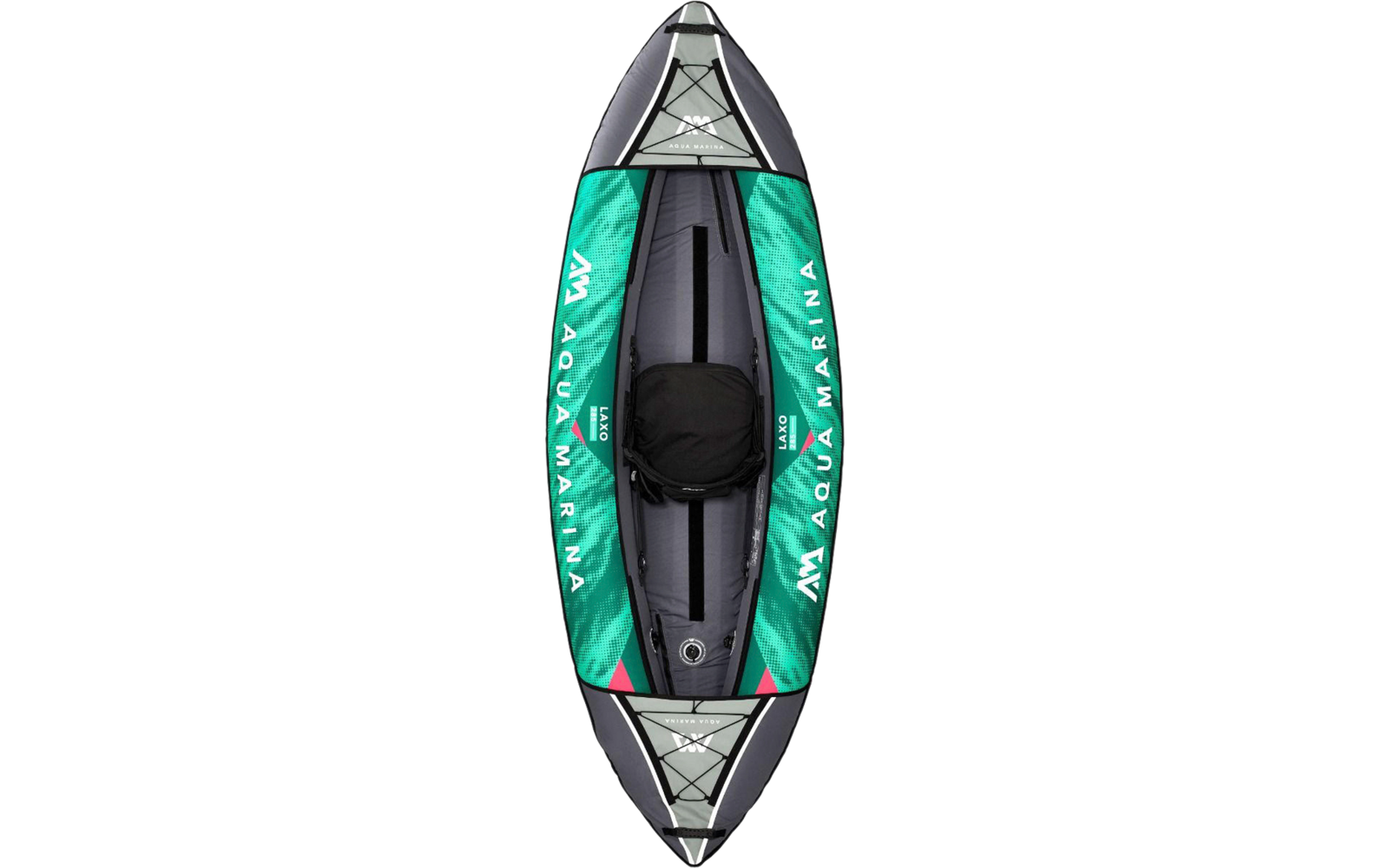 Aqua Marina Laxo Freizeit Kajak Set 7 teilig grün/grau für 1 Person