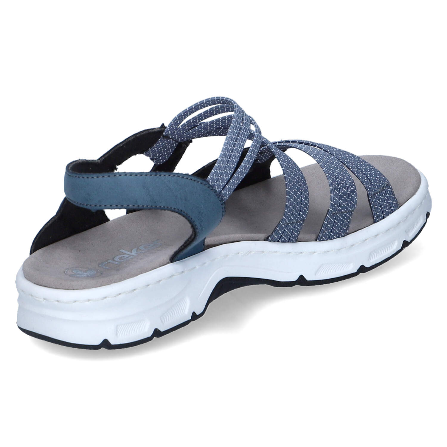Rieker Sandalen - royal/jeans-weiss