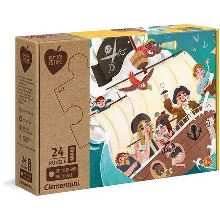 Clementoni Play for Future Maxi Puzzle - Yo Ho Ho!, 24 Teile