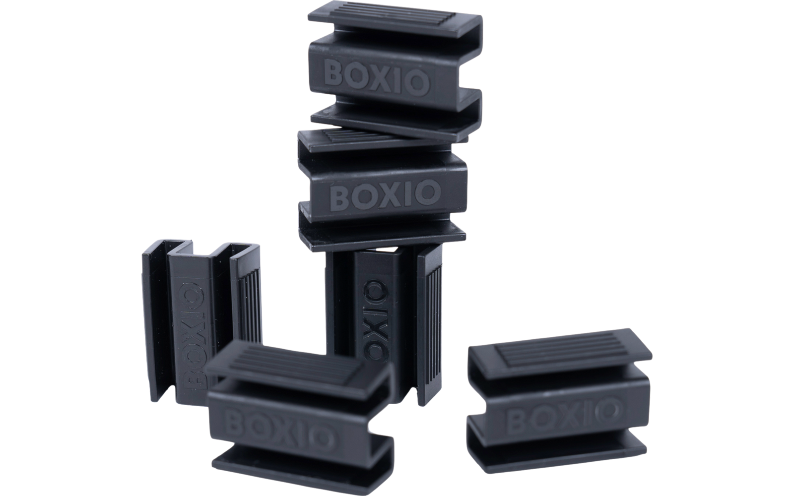 Boxio Clip 6 Stück Zubehör Trenntoiletten / Aufbewahrungsboxen schwarz