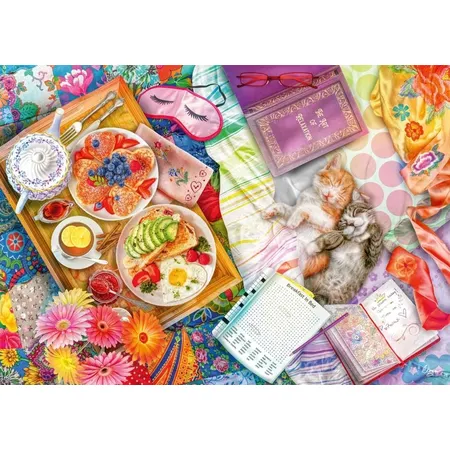 Schmidt Spiele Puzzle - Aimee Stewart: Aufgetischt: Sonntagsfrühstück, 1000 Teile